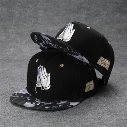 Men's Letter Embroidery Tide All-match Flat Brim Baseball Cap Ladies Summer Hip-hop Hat Outdoor Shade Adjustable Peaked Cap