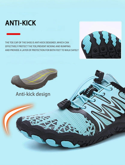 EOCENE men and women barefoot outdoor sports aqua shoes, quick-dry beach swimming fitness wading hiking cycling water sneakers