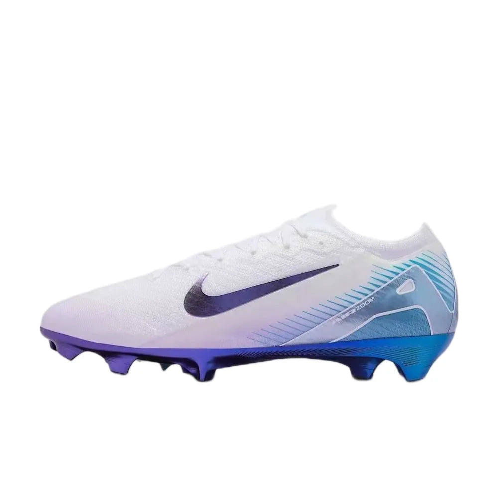 Nike Mercurial Vapor 16 Elite LV8 Soft, Breathable,Versatile,Durable,and Cushioned Soccer Cleats for Men – White/Blue HV4887-100