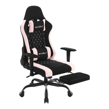 WOLTU Massage Gaming Chair Ergonomic Adjustable Height Office Armchair with Headrest Footrest Swivel Chair Mesh Computer Chair