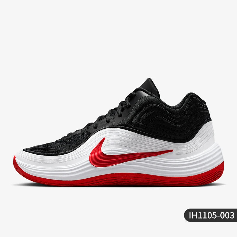 Zapatillas de baloncesto de entrenamiento Nike originales para hombre, de otoño, corte medio y alta durabilidad IH1105-003