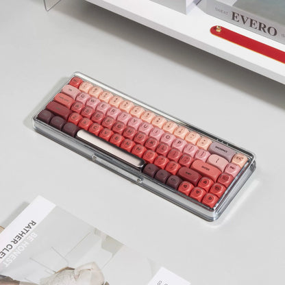 HOA Two-color Semi Matte Lipstick Keycap Kit with 130 Keycaps Compatible with 61/75/87/104/108 Mechanical Keyboards