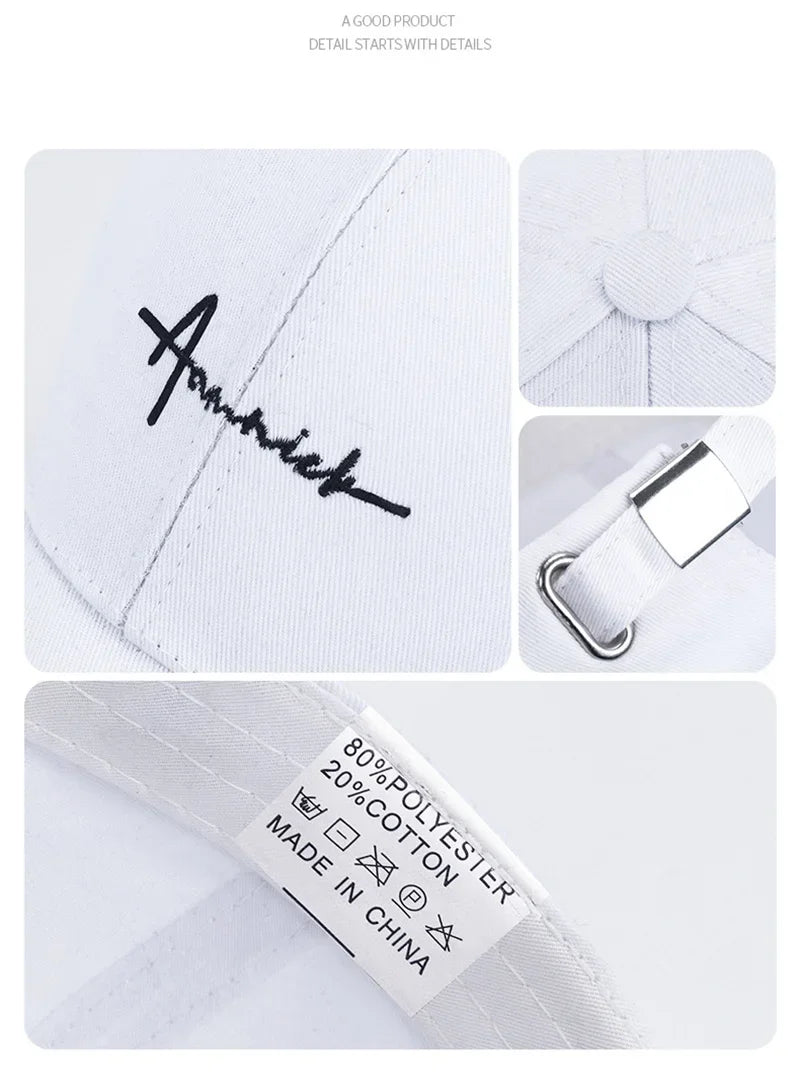 Men Women Embroidered Letter SunShade Breathable Baseball Cap Summer Outdoor Sport Sunscreen Curved Brim Adjustable Hat A31