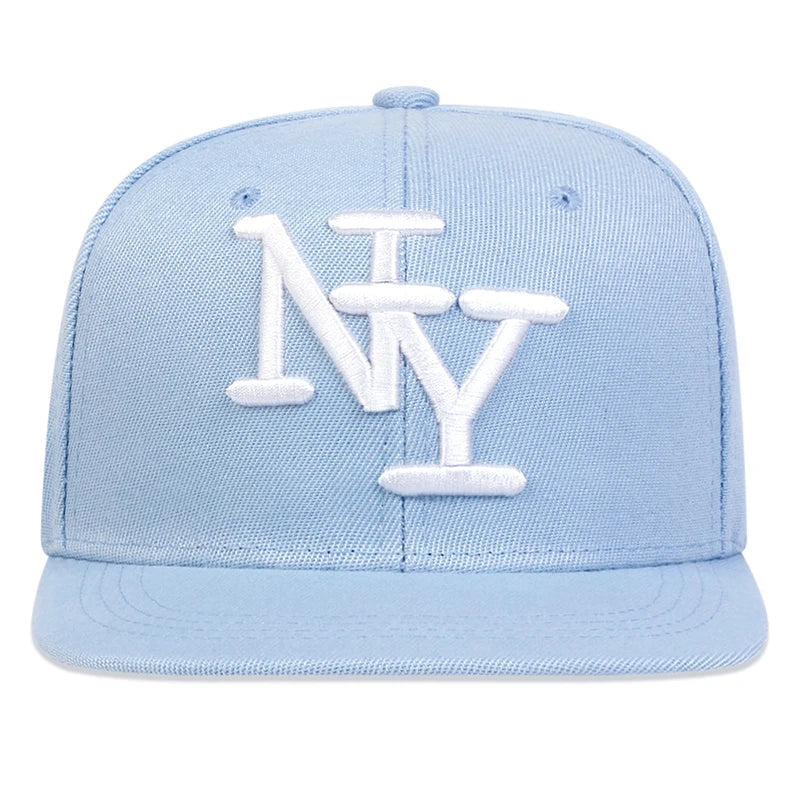 Boné unissexo de beisebol ajustável com bordado de letras, estilo hip-hop, casual, para exterior, primavera/outono, com proteção solar