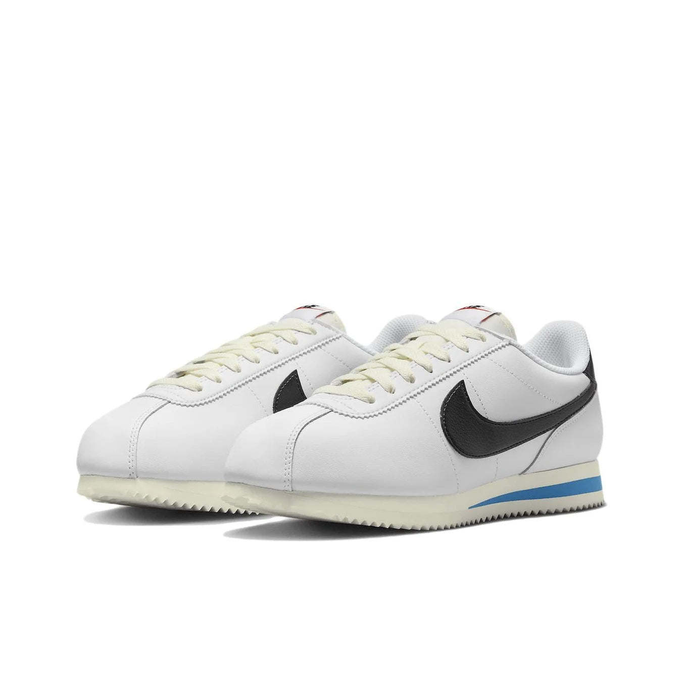 POIZON Nike Cortez White Black Light Photo Blue Women's