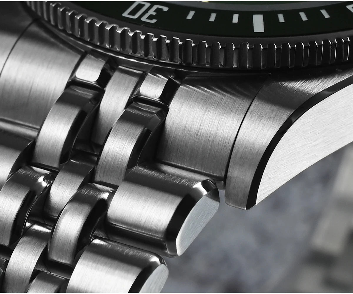 Relógio de mergulho masculino San Martin 37.5mm 40mm Miyota 9015 com mostrador esmaltado, relógio de pulso mecânico automático de luxo, resistente à água 200m SN0148