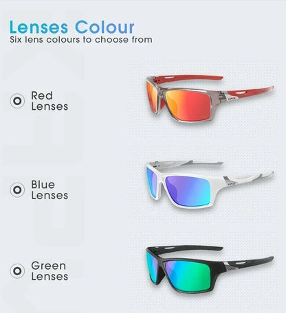 Kapvoe Polarisierte Angel-Sonnenbrille Radfahren Herren Damen UV400 Fahrradbrille Sportbrille Fahrradbrille MTB-Fahrradbrille