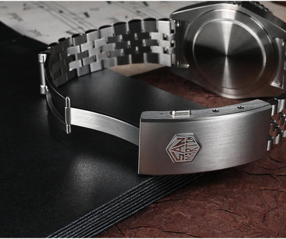 San Martin NH34 40mm GMT Luxury Sports Style Full Luminous Bidirectional Sapphire Bezel Automatic Mechanical Watch 20 Bar SN0005