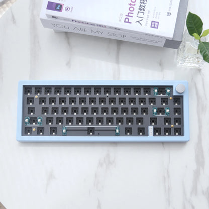 Kit de teclado mecánico personalizado GMK67 65% Gasket Bluetooth 2.4G inalámbrico, intercambiable en caliente, con retroiluminación RGB