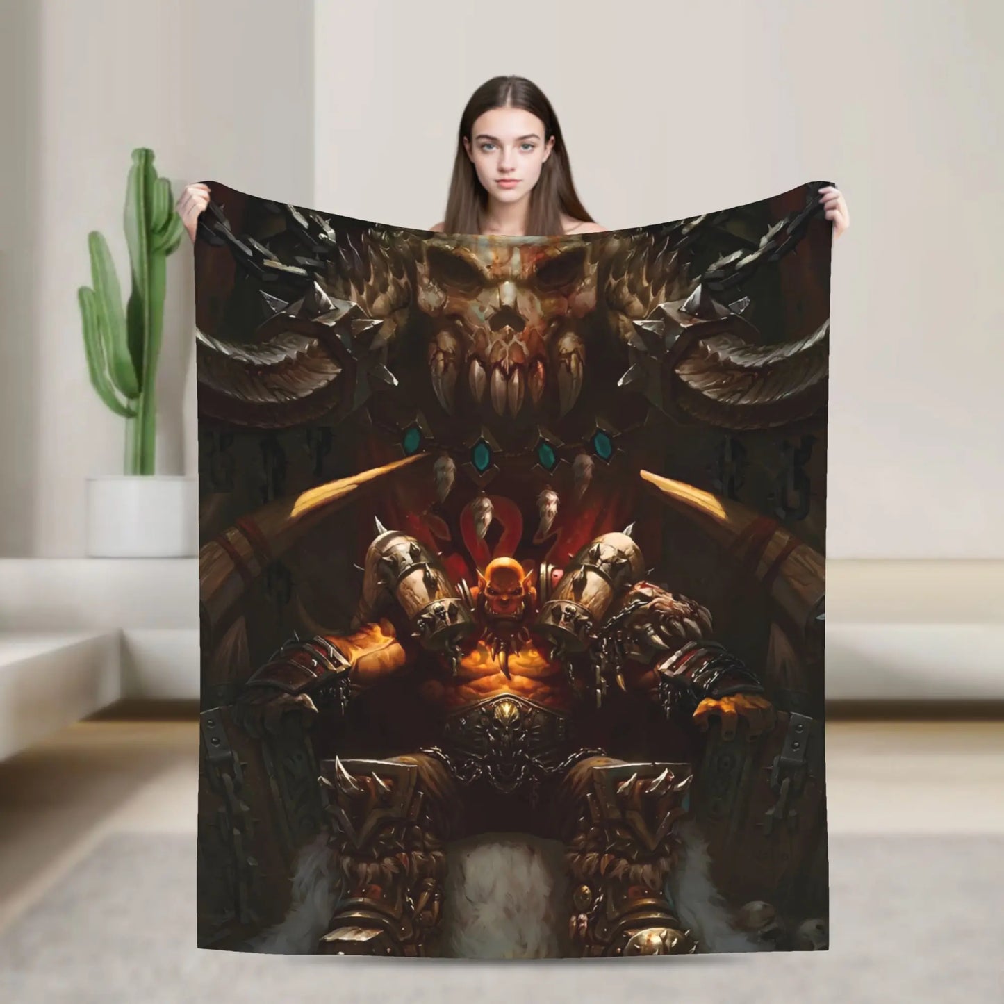 World of Warcraft, WOW Game Blanket Quality Super Warm  Throw Blanket Winter Picnic Outdoor Graphic Bedspread