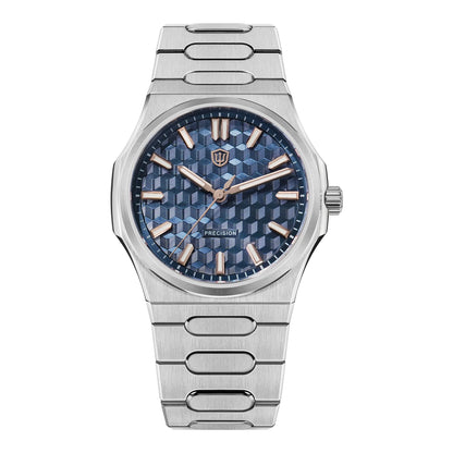 Watchdives WD0016 Super Black Men's Watch Ultra Light-Absorbing Dial VH31/VH60 Sweep Second Quartz Movement Stainless Steel Watch