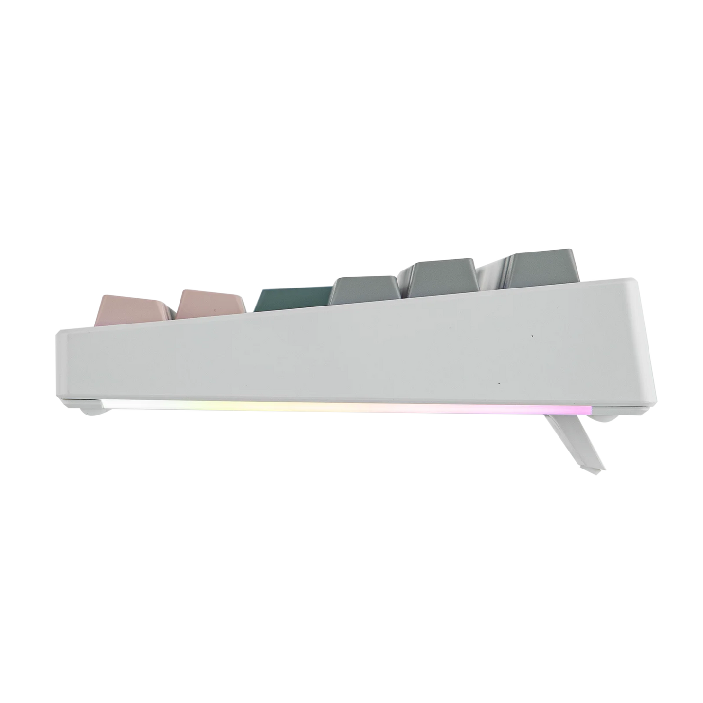 Teclado mecânico EPOMAKER TH87 TKL com layout ISO-UK, ligação com fio/BT/2.4Ghz sem fios, NKRO, bateria de 10000mAh e iluminação RGB