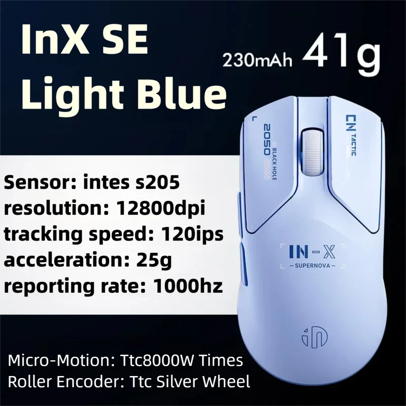 INPHIC INX SE Lightweight Wireless Gaming Mouse 12800DPI Flagship Touch 1000HZ Wireless Mouse Suitable for Desktop Laptops