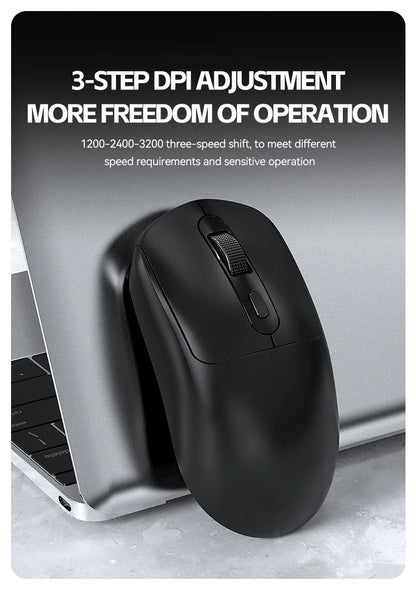 Mouse da gaming wireless Warvank X8 500 mAh ricaricabile TYPE-C, mouse da ufficio adatto a laptop e computer desktop