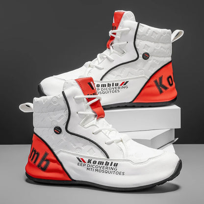 Baskets montantes décontractées avec motif gaufré tendance, souples et amortissantes, polyvalentes pour les trajets quotidiens, chaussures de sport unisexe rehaussantes et tendance 9