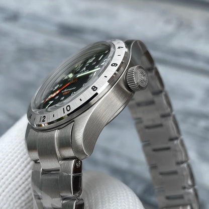 Relógio de pulso mecânico STEELFLIER Official SF792 GMT, movimento NH34, luminescência Super BGW9 C3, resistente à água até 200M, relógio de mergulho de luxo para homem