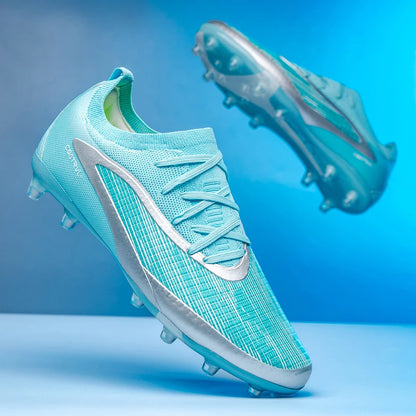 New Men's Football Boots Non-Slip Soccer Shoes Sport Outdoor Cleats Breathable Adult Long Spikes Training Boys Match Comfortable
