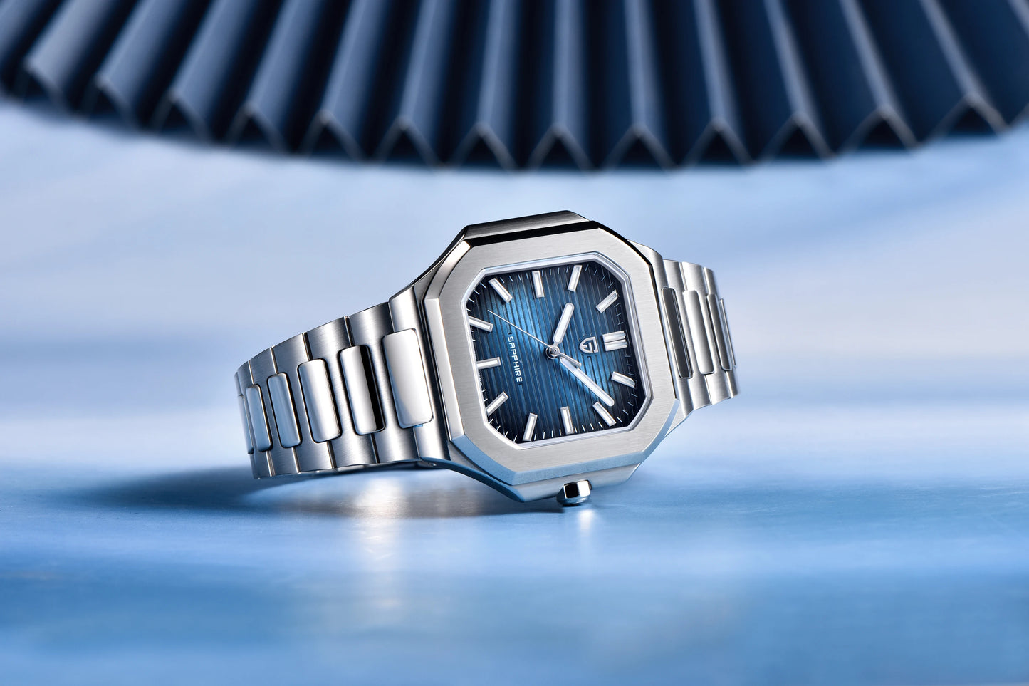 Reloj de lujo cuadrado de cuarzo PAGANI DESIGN 2026 para hombre, cristal de zafiro AR, movimiento japonés, luminoso, acero 316L completo