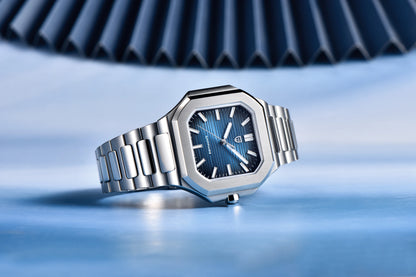 Reloj de lujo cuadrado de cuarzo PAGANI DESIGN 2026 para hombre, cristal de zafiro AR, movimiento japonés, luminoso, acero 316L completo