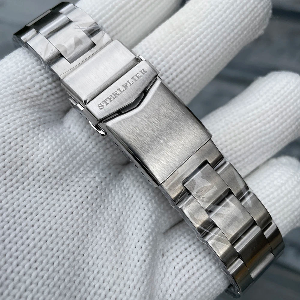 Relógio de pulso mecânico STEELFLIER Official SF792 GMT, movimento NH34, luminescência Super BGW9 C3, resistente à água até 200M, relógio de mergulho de luxo para homem