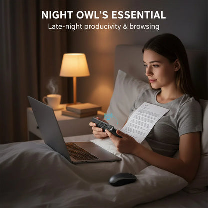 MRSVI Mini Keyboard A8 PLUS, teclado inalámbrico retroiluminado 2.4GHz y Bluetooth5.0 con panel táctil para Android TV Box, Mac, portátil, Windows