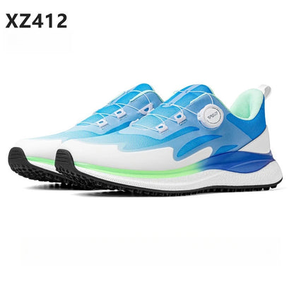 PGM Men Golf Shoes Ultra Soft Sole Knob Shoelaces Breathable Anti Slip Outdoor Sports Sneakers XZ412
