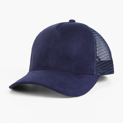 Custom Logo Baseball Cap Men 5 panel Mesh Suede Diy Trucker Hat Spring Summer Outdoor Sports Hats Women Solid Color gorros