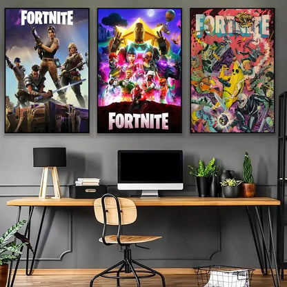 Poster a sorpresa Game F-Fortnite per la casa, quadro decorativo da parete per studio e soggiorno