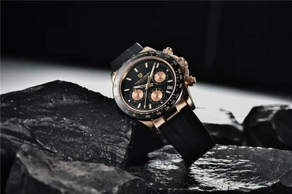 Nuovo originale PAGANI DESIGN PD-1664 orologio da uomo di lusso, movimento al quarzo giapponese VK63, zaffiro, impermeabile, cronografo, oro