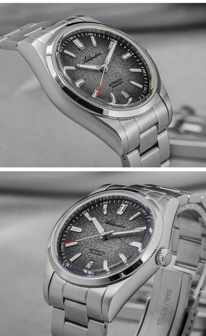 ADDIESDIVE 2026 New Luxury Personalized Watches 10BBar Bubble Mirror Glass Steel Analog Watches Super Luminous Mechanical Watch