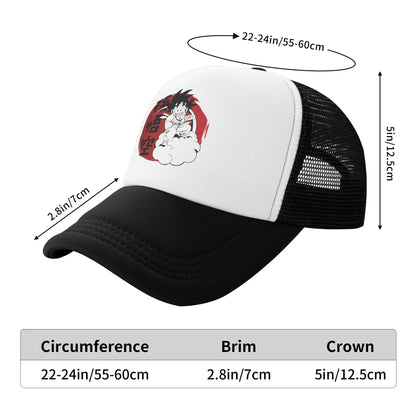 Son gohan D-Dragon Ball Z Trucker Hat Unisex Outdoor Hats Trucker Worker Cap Trucker Cap Snapback Caps Mesh Baseball Caps