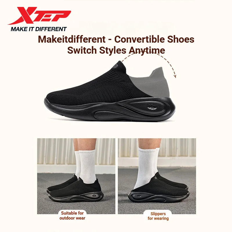 Xtep Anti-Slip Lightweight Soft Mid sole Rebound For Male Breathable Comfortable Casual Shoes 874219320013