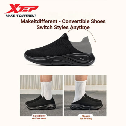 Xtep Anti-Slip Lightweight Soft Mid sole Rebound For Male Breathable Comfortable Casual Shoes 874219320013