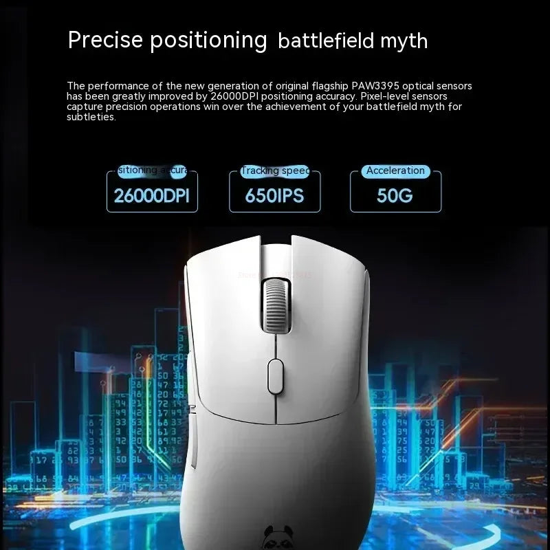 Ratón inalámbrico Metaphyuni Metapanda P1 Pro Max, PAW3395, baja latencia, ligero, para e-sports y gaming, ergonómico, regalo para gamer de PC