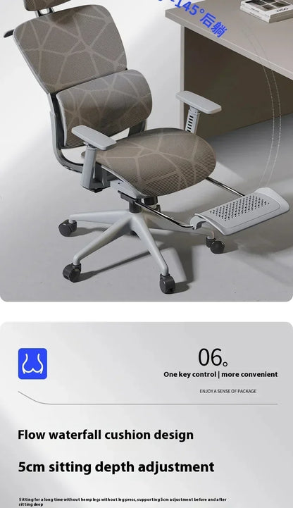 Ergonomic Gaming Chair with 3D Headrest, Adjustable Armrests, Lumbar Support, Reclining Computer Desk Chair with Footrest for Office & Gaming