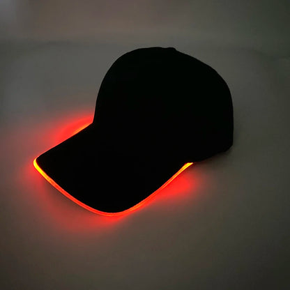 Gorra de béisbol luminosa LED de moda, gorra hip hop iluminada para bar y club, gorra fluorescente para hombre y mujer, accesorios para DJ, baile y disfraces