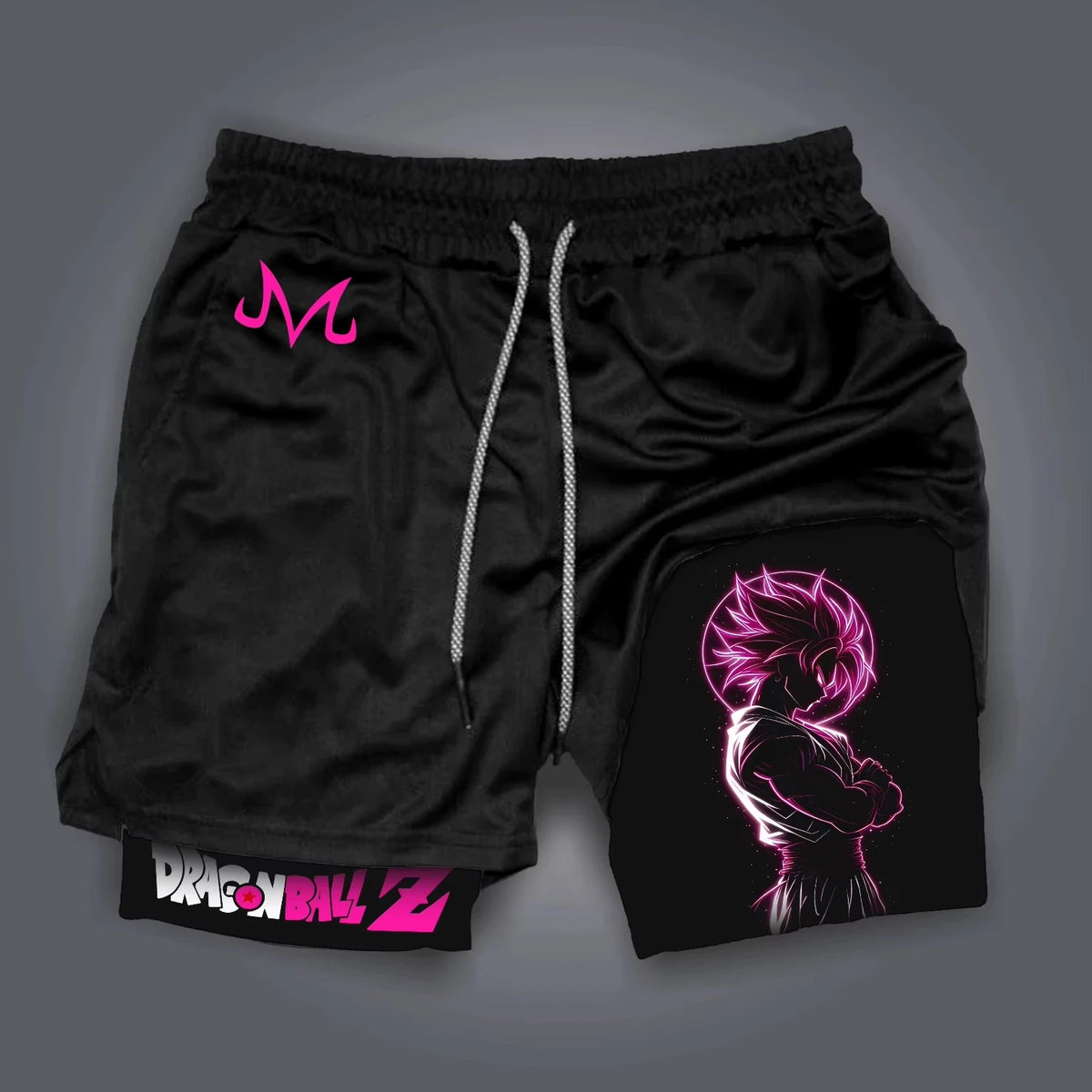 Dragon Ball GOKU Printed Double Layer Shorts Bandai Loose Men's and Women's Summer Sweating Breathable Sports Shorts