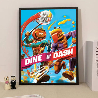 Poster a sorpresa Game F-Fortnite per la casa, quadro decorativo da parete per studio e soggiorno