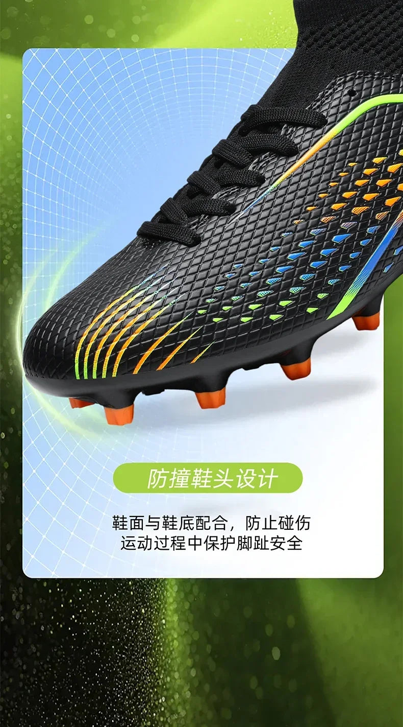 Men's Football Field Boots Ultralight Turf Indoor Society Training Soccer Shoes Cleats for Kids Sneakers TF/FG Football Shoes