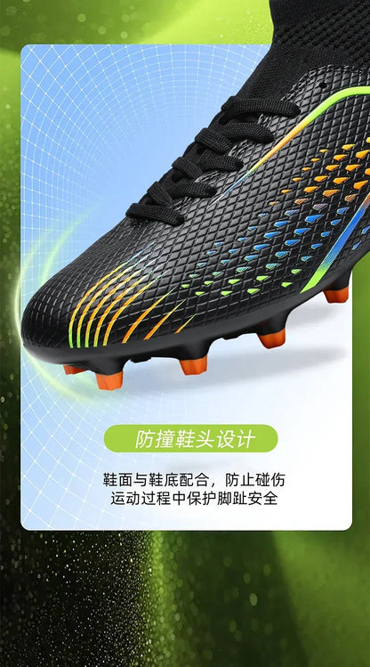 Men's Football Field Boots Ultralight Turf Indoor Society Training Soccer Shoes Cleats for Kids Sneakers TF/FG Football Shoes