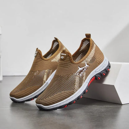 2025 Breathable Hiking Shoes for Men Air Mesh Casual Sneakers Outdoor Lightweight Casual Shoes New Fashion Walking Shoes for Men