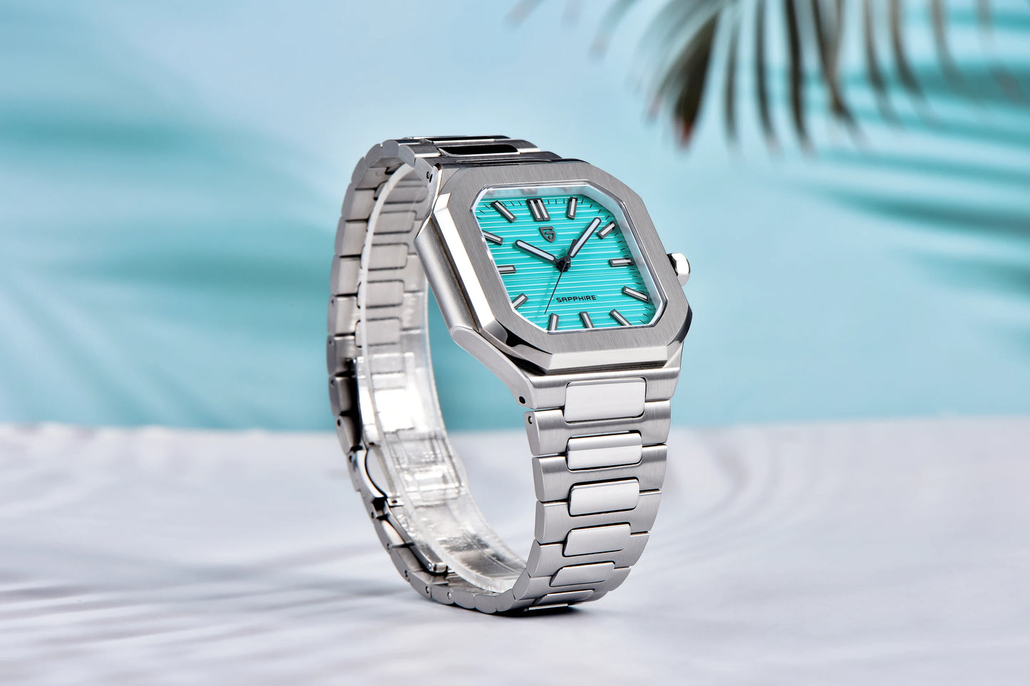 Reloj de lujo cuadrado de cuarzo PAGANI DESIGN 2026 para hombre, cristal de zafiro AR, movimiento japonés, luminoso, acero 316L completo