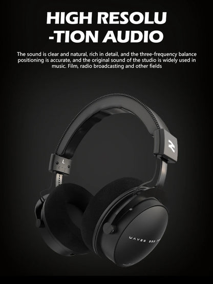 Auriculares de estudio TALOMEN W550x – Auriculares profesionales de monitorización para DJ, circumaurales y con cable, con transductores de 50mm y cable desmontable