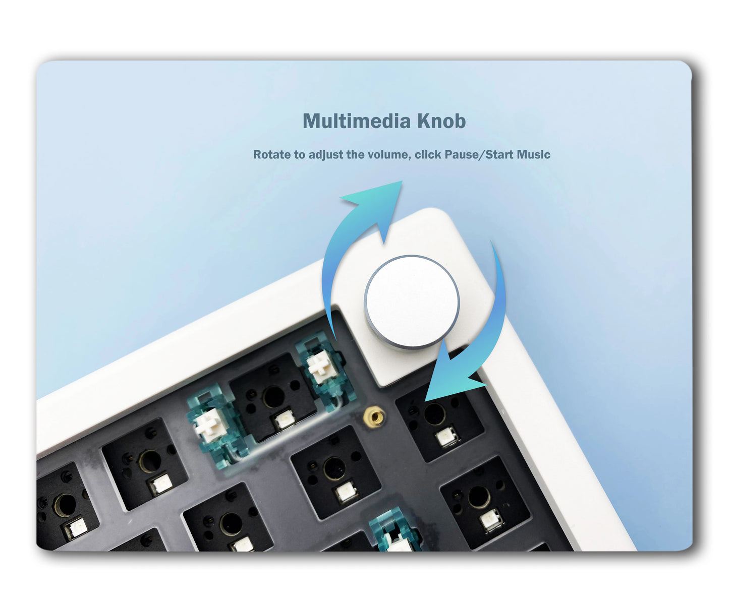 Kit de teclado mecánico personalizado GMK67 65% Gasket Bluetooth 2.4G inalámbrico, intercambiable en caliente, con retroiluminación RGB