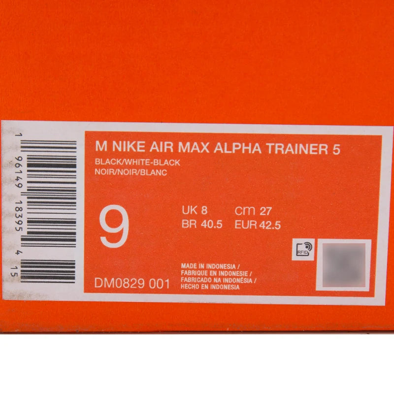Nike Men's Air Max Alpha Trainer 5 Sports Shoes Air Cushion Cushioning Running Shoes Dm0829-001