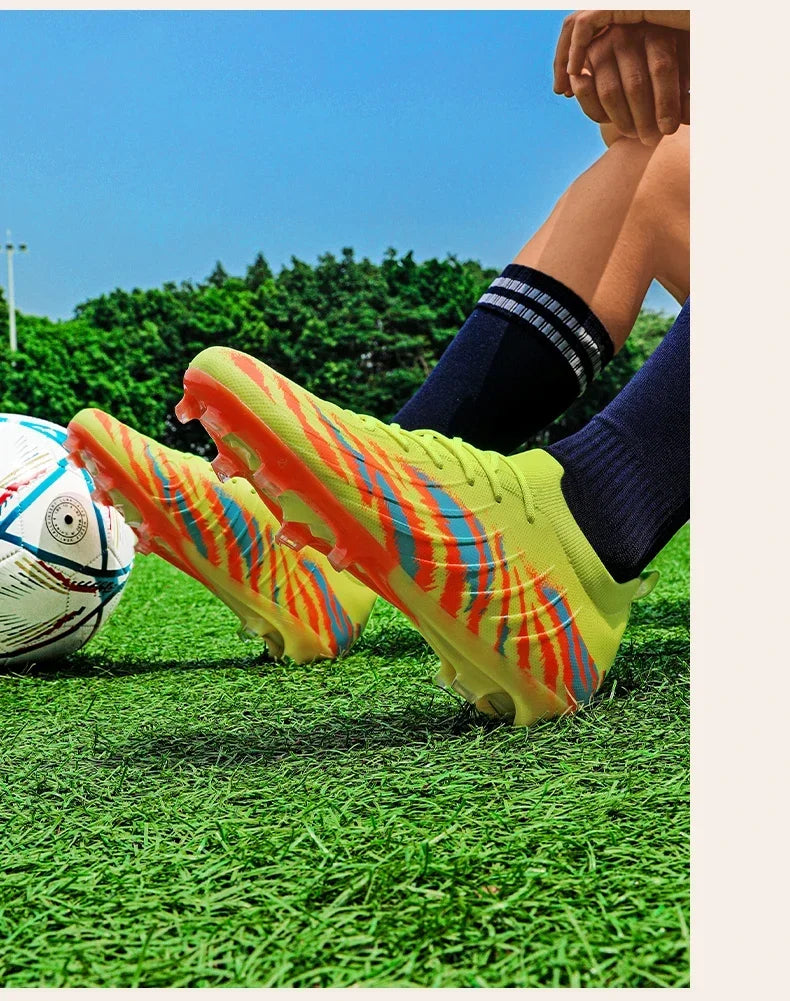 Nouveaux hommes bottes de Football Sport ultraléger antidérapant en plein air adulte crampons Match unisexe chaussures de Football confortable herbe de haute qualité