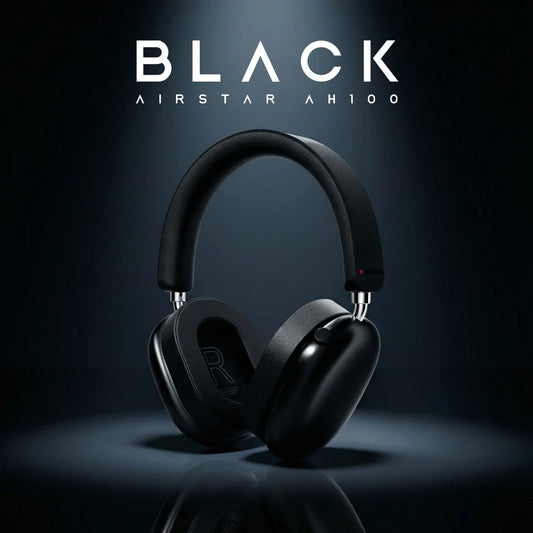 Casque audio Bluetooth 6.0 Monster AH100 ANC avec réduction de bruit active de 45 dB, stéréo haute fidélité, écouteurs sans fil supra-auriculaires