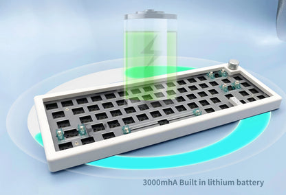 Kit de teclado mecánico personalizado GMK67 65% Gasket Bluetooth 2.4G inalámbrico, intercambiable en caliente, con retroiluminación RGB
