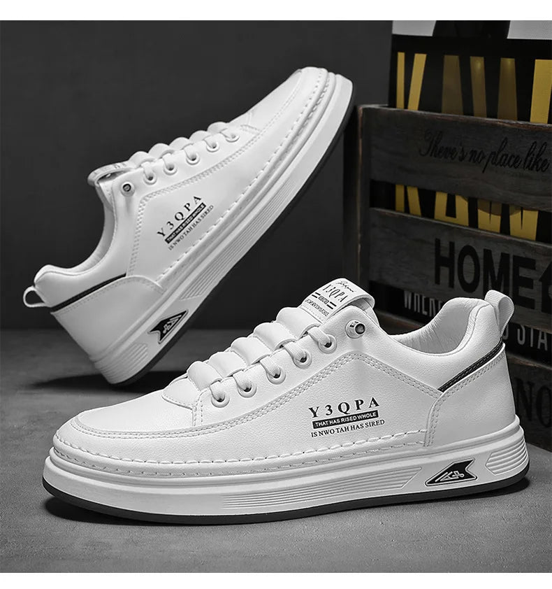 Men's Summer Fashionable Casual Driving Shoes Sporty Slip-On Loafers Versatile Comfortable Breathable Wear-Resistant Leather -..