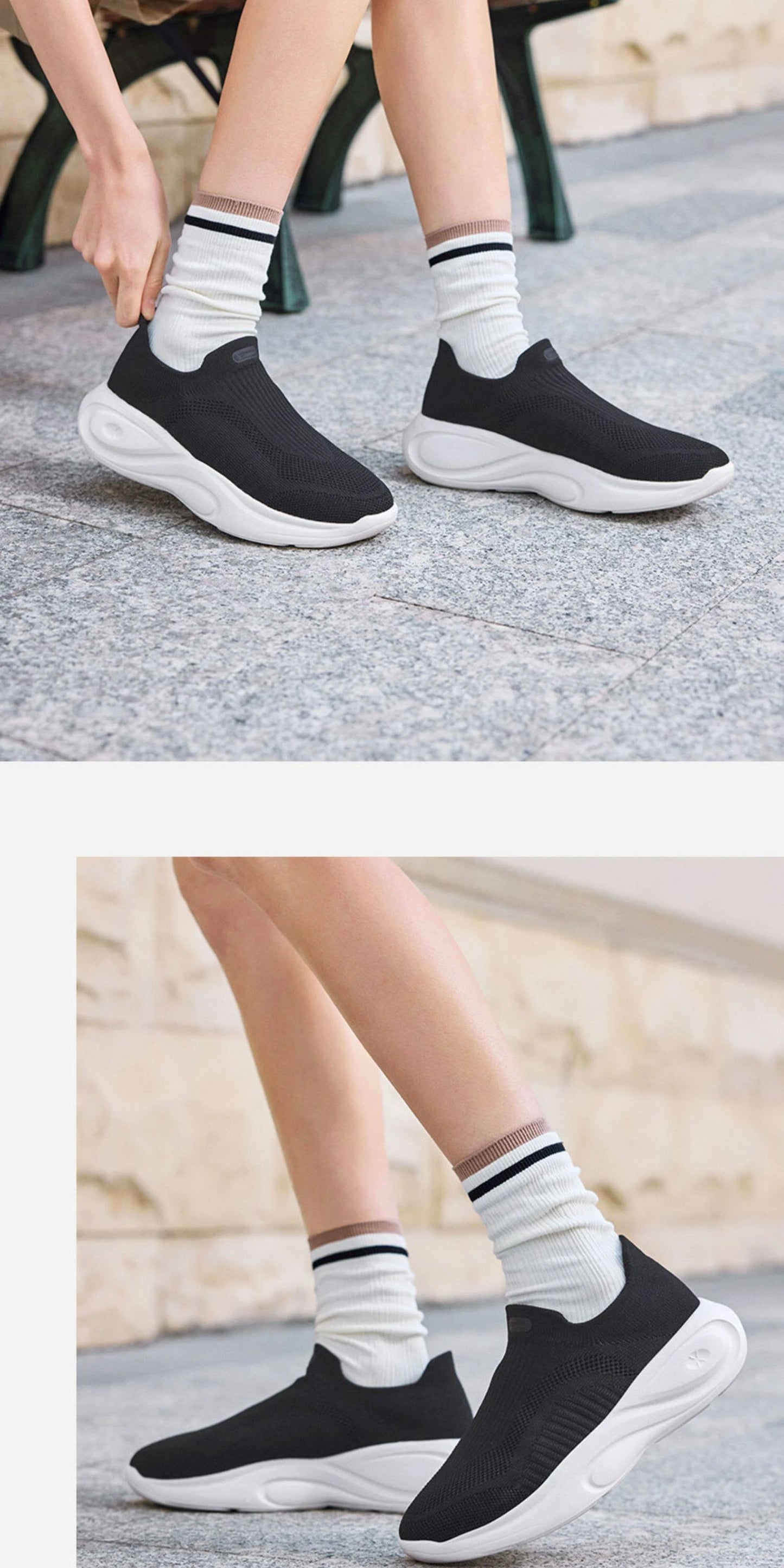 Xtep Anti-Slip Lightweight Soft Mid sole Rebound For Male Breathable Comfortable Casual Shoes 874219320013